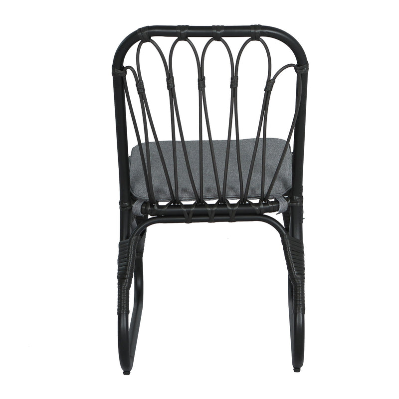 Outdoor Wicker Dining Chairs With Washable Cushion (Set of 2) - R&R Furniture Gallery (Fountain Valley, CA)