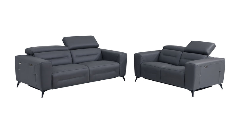 989 - Power Reclining Set With Power Headrest - R&R Furniture Gallery (Fountain Valley, CA)