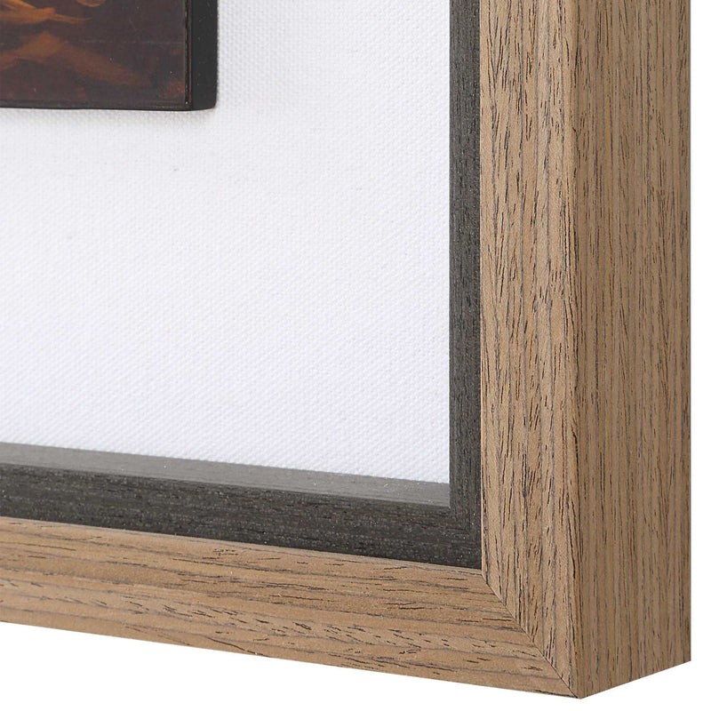Resting Bunny - Framed Prints (Set of 9) - Dark Brown