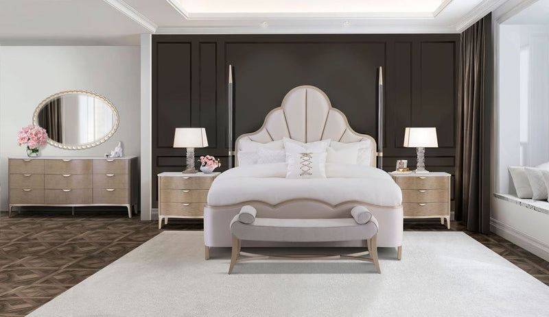 Malibu Crest - 3-Drawer Nightstand - Blush - R&R Furniture Gallery (Fountain Valley, CA)