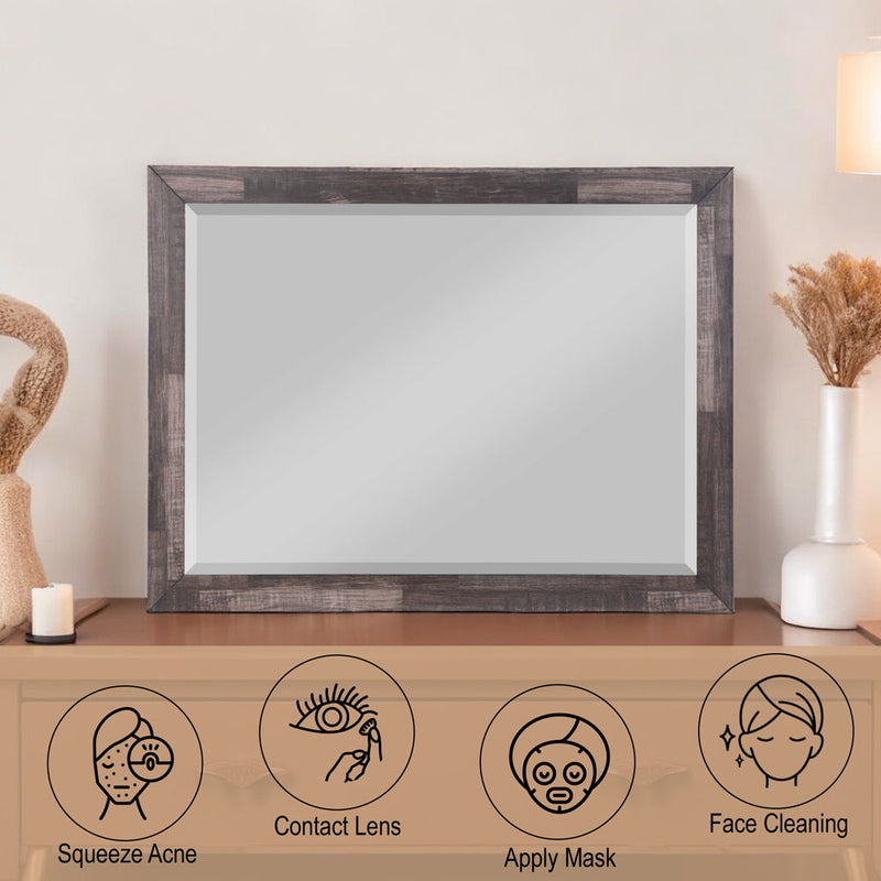 Juniper - Mirror - Dark Oak - R&R Furniture Gallery (Fountain Valley, CA)