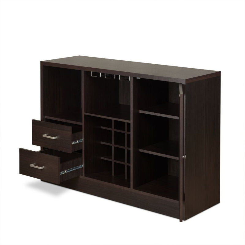 Hazen - 33" Wine Cabinet - Espresso - R&R Furniture Gallery (Fountain Valley, CA)