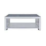 Noralie - Coffee Table - Clear Glass, Mirrored & Faux Diamonds - R&R Furniture Gallery (Fountain Valley, CA)