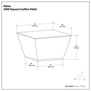 Abba - Handcrafted Square Coffee Table - R&R Furniture Gallery (Fountain Valley, CA)