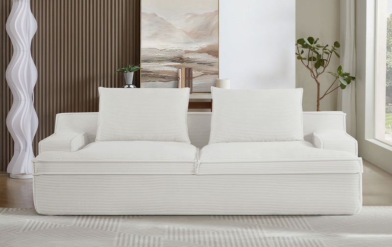 Nimbus - Oversized Full Foam 4 Seater Couch For Living Room Upholstered In Soft, Wide Armrests - R&R Furniture Gallery (Fountain Valley, CA)