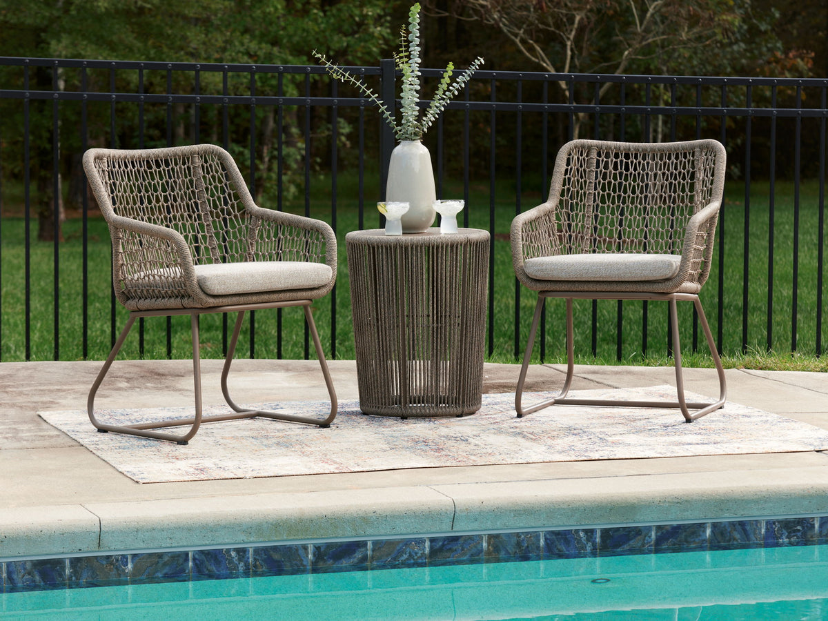 Majors Beach - Outdoor Table And 2 Chairs (Set of 3) - Beige - R&R Furniture Gallery (Fountain Valley, CA)