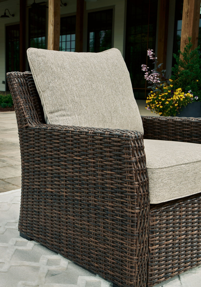 Brook Ranch - Lounge Chair With Cushion - Brown - R&R Furniture Gallery (Fountain Valley, CA)
