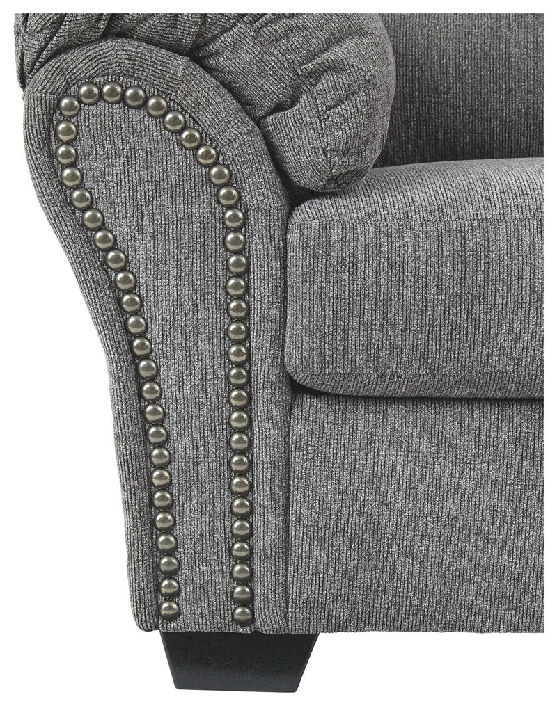 Allmaxx - Loveseat - Pewter - R&R Furniture Gallery (Fountain Valley, CA)