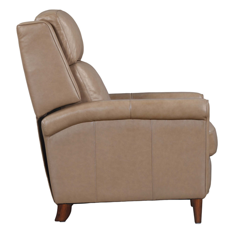 Parker Living Northfield Power Cordless High Leg Recliner in a stylish upholstered chair with hardwood legs