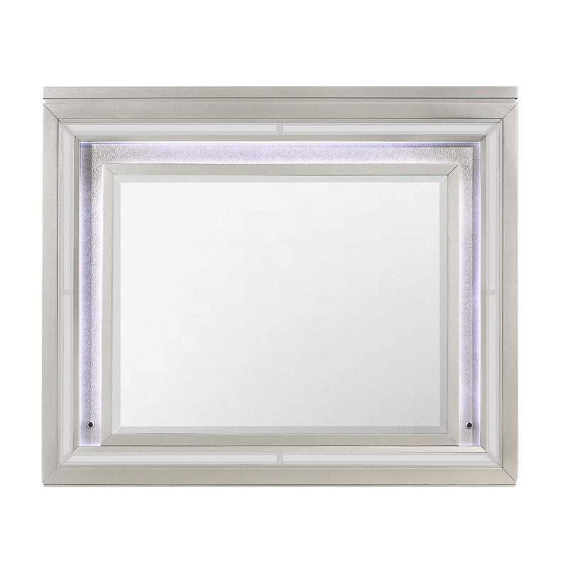 Cross - Glam Mirror With LED - Champagne - R&R Furniture Gallery (Fountain Valley, CA)