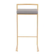 Lumi Source Fuji contemporary glam barstool with sleek design and quality construction, perfect for modern kitchen or bar area.