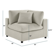 Cassandra - Corner Wedge Chair - R&R Furniture Gallery (Fountain Valley, CA)