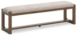 Cabalynn - Large Uph Dining Room Bench - Oatmeal / Light Brown - R&R Furniture Gallery (Fountain Valley, CA)