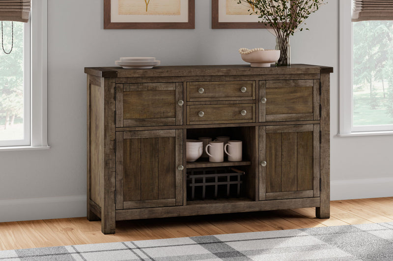 Moriville - Dining Room Server - Grayish Brown - R&R Furniture Gallery (Fountain Valley, CA)