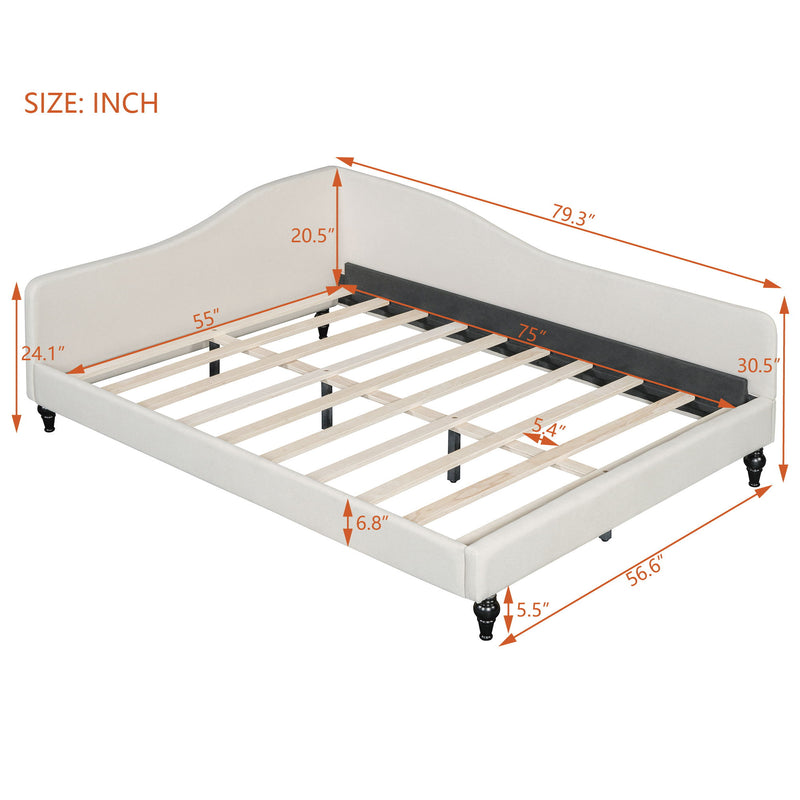 Modern L Shaped Daybed With Legs - R&R Furniture Gallery (Fountain Valley, CA)