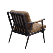 Anzan - Accent Chair - Berham Chestnut Top Grain Leather & Matt Iron - R&R Furniture Gallery (Fountain Valley, CA)
