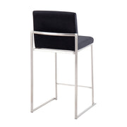 Lumi Source Fuji contemporary high back counter stool with functional design, featuring sleek modern style and sturdy construction.