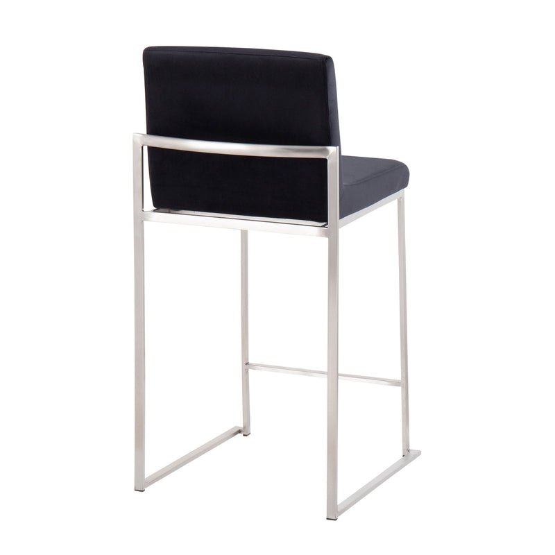 Lumi Source Fuji contemporary high back counter stool with functional design, featuring sleek modern style and sturdy construction.