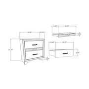 Ryder - Sparkle Nightstand - Gray - R&R Furniture Gallery (Fountain Valley, CA)