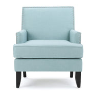 Serenada - Upholstered Fabric Club Chair With Nailhead Trim And Tapered Birch Legs - R&R Furniture Gallery (Fountain Valley, CA)