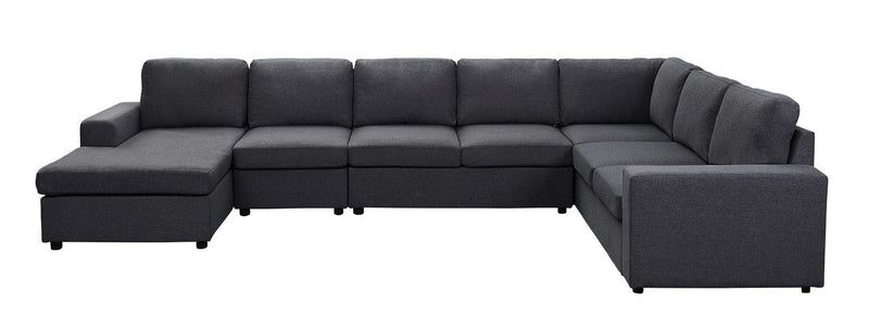 Hayden - 7 Seat Reversible Modular Sectional Sofa Chaise - R&R Furniture Gallery (Fountain Valley, CA)