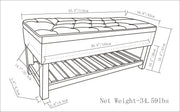 Lomond - Upholstered Storage Ottoman Bench - R&R Furniture Gallery (Fountain Valley, CA)