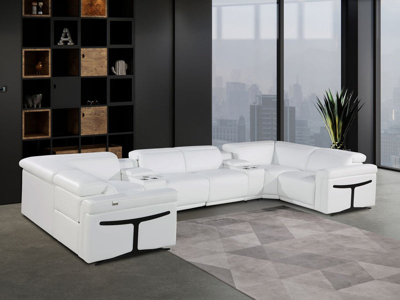 1126 - 8-Piece U-Shaped Sectional Sofa In With 2 Power Recliners & Power Headrests - R&R Furniture Gallery (Fountain Valley, CA)