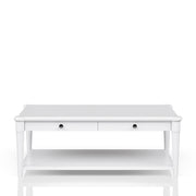 Cocktail Table With Two Storage Drawers And Casters - R&R Furniture Gallery (Fountain Valley, CA)