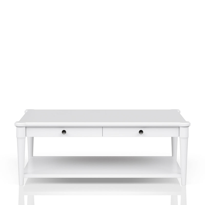 Cocktail Table With Two Storage Drawers And Casters - R&R Furniture Gallery (Fountain Valley, CA)