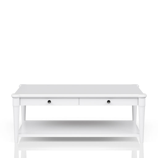 Cocktail Table With Two Storage Drawers And Casters - R&R Furniture Gallery (Fountain Valley, CA)