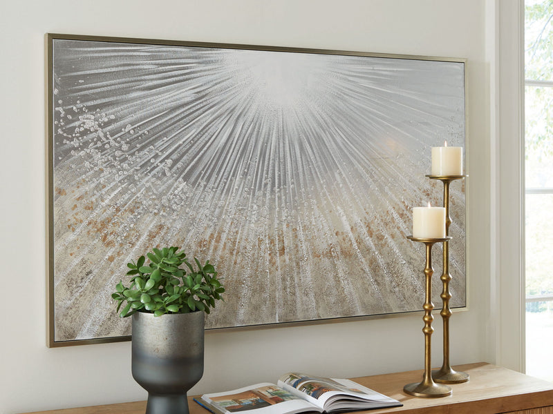 Waldard - Wall Art - Gray / Taupe / White - R&R Furniture Gallery (Fountain Valley, CA)