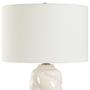 Anneli - Swirl Table Lamp - White