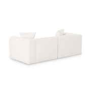 Tarra - Chenille Modular Loveseat - Cream - R&R Furniture Gallery (Fountain Valley, CA)