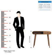 Writing Desk, Curved - Chestnut - R&R Furniture Gallery (Fountain Valley, CA)