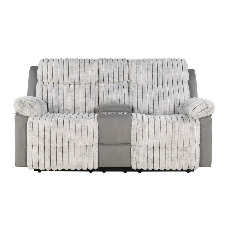 Bruni - Console Reclining Loveseat With Manual Recline - R&R Furniture Gallery (Fountain Valley, CA)