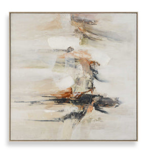 Outburst - Hand Painted Modern Art - Black / Blue / Brown / Gray / Green / Orange / Red / White / Woodtone