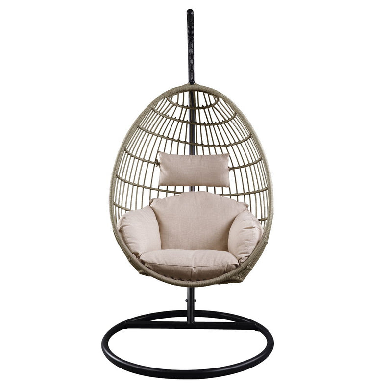 Vasant - Hanging Chair - Fabric & Wicker - R&R Furniture Gallery (Fountain Valley, CA)