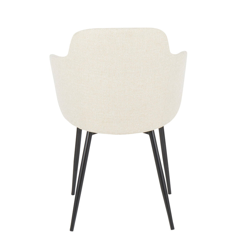 Lumi Source Boyne industrial side chair with sleek metal frame and cushioned seat in a modern design.