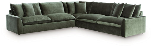Carriage View - 3-Piece Sectional - Jade - R&R Furniture Gallery (Fountain Valley, CA)