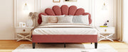 Upholstered Platform Bed With Flower Pattern Headboard - R&R Furniture Gallery (Fountain Valley, CA)