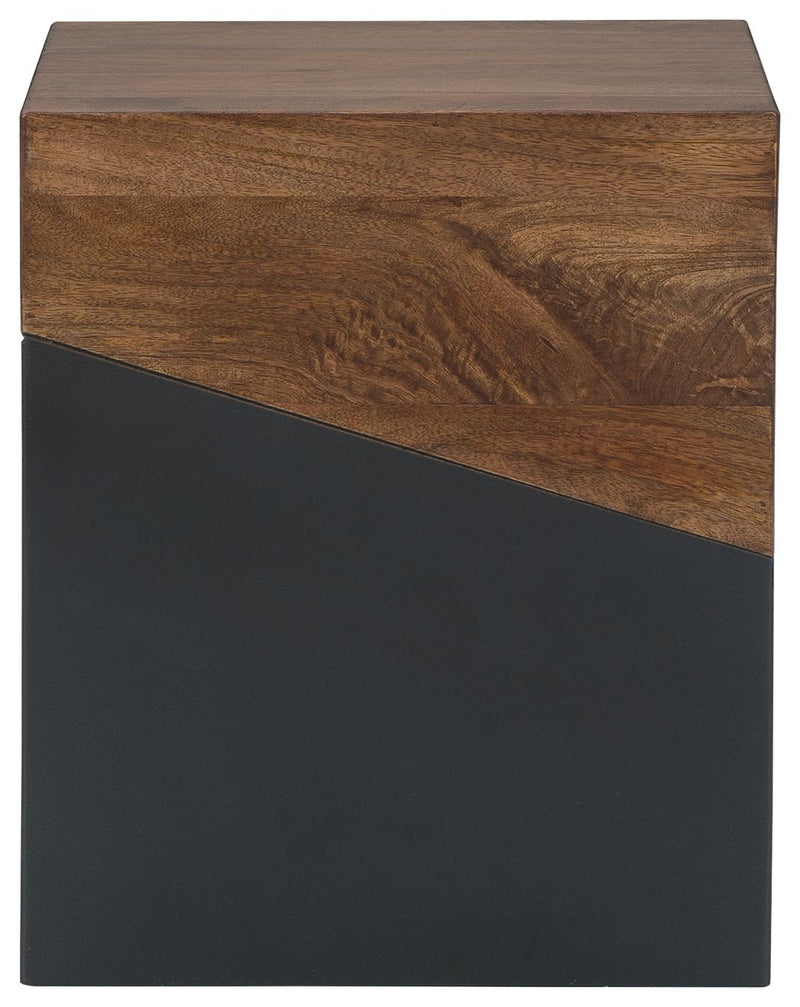Trailbend - Accent Table - Brown / Gunmetal - R&R Furniture Gallery (Fountain Valley, CA)
