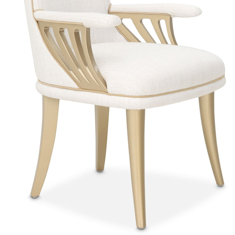 La Terrazza - Dining Arm Chair (Set of 2) - Creamy Pearl - R&R Furniture Gallery (Fountain Valley, CA)