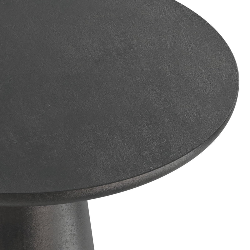 Gloria - Cast Aluminum Side Table - Black - R&R Furniture Gallery (Fountain Valley, CA)
