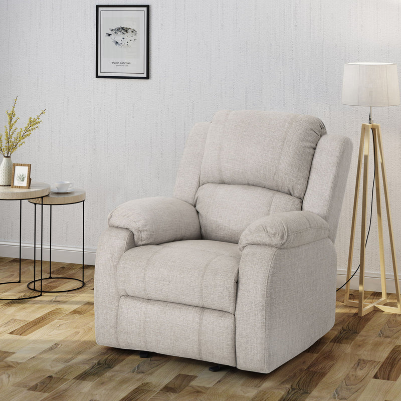 Supreme Comfort Manual Recliner Chair - R&R Furniture Gallery (Fountain Valley, CA)