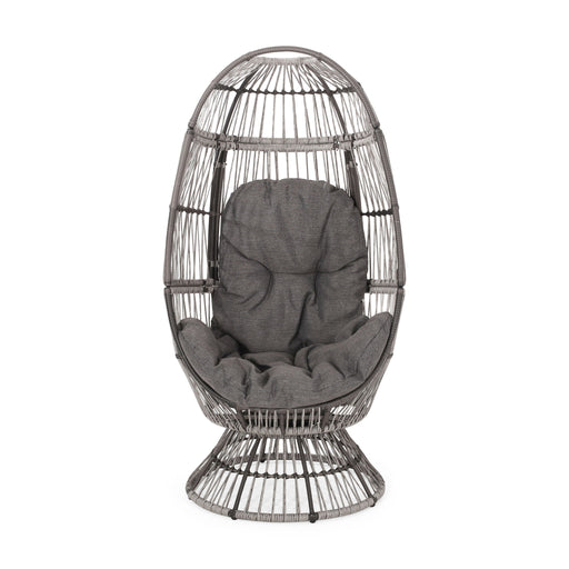 Patio Swivel Basket Egg Chair With Cushion - R&R Furniture Gallery (Fountain Valley, CA)