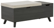 Yarlow - Storage Bench - Dark Gray - R&R Furniture Gallery (Fountain Valley, CA)