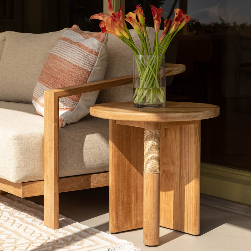 Phaedra - Outdoor Side Table - Natural