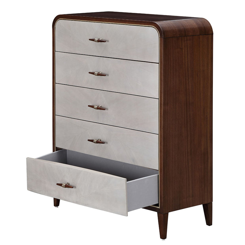 Houston - 5-Drawer Chest - Walnut - R&R Furniture Gallery (Fountain Valley, CA)