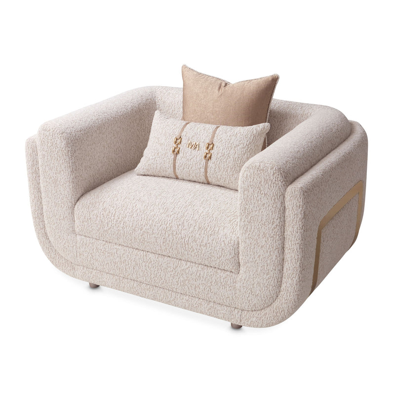 Savannah Breeze - Matching Chair - Cashmere / Gold - R&R Furniture Gallery (Fountain Valley, CA)