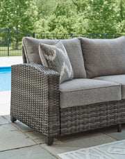 Oasis Court - Sofa, Chairs, Table Set (Set of 4) - Gray - R&R Furniture Gallery (Fountain Valley, CA)